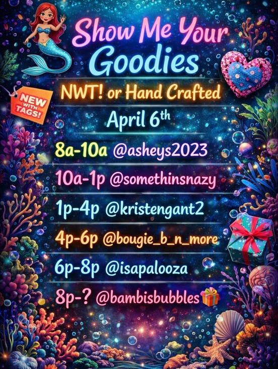 LIVE SHOW Other - Show Me Your Goodies Monday Share Show Train NWT! or Hand Crafted 8am To Late